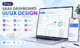 design saas dashboard and web app UI UX in figma