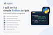 write simple python scripts and small programs
