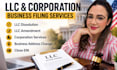 do llc dissolution, change llc address, llc amendment close ein and corporation