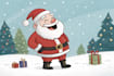 design a christmas santa character art
