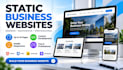 build a modern responsive static business website