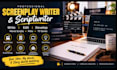 be scriptwriter, write, edit movie script, plot, screenplay and tv series script