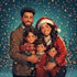 create joyful family holiday illustrations