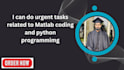 do matlab simulink, matlab programming and data science projects
