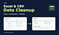 clean and standardize your excel or CSV data using clear rules