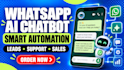build  a whatsapp ai chatbot, whatsapp bot and ai automation