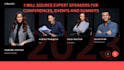 source expert speakers for conferences, events and summits