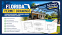 create florida screen enclosure, porch, patio cover and pool permit plans