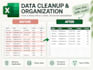 organize, format and clean your excel spreadsheets