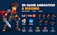 2d rpg looping character animation, rpg maker unity godot pixel art sprite sheet