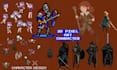 pixel art 2d pixel art character rpg game sprite sheet character animation 8bit