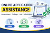 complete online, government, college and job applications