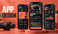 design premium mobile app UI UX, clickable figma prototypes