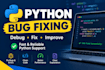 debug and fix errors in your python code