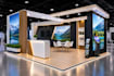 design trade show booth, exhibition stand and booth graphics