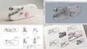 design a handheld sewing machine with 3d cad, rendering and technical drawing