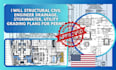 structural civil engineer drainage, stormwater, utility grading plans for permit