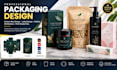 create product packaging design custom box design label dieline and 3d mockup