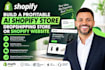 build a profitable ai shopify store, dropshipping store or shopify website