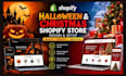 setup design halloween website shopify christmas website halloween shopify store