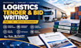 write logistics tender responses, bid proposals, pqq, sq, method statements