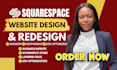 design squarespace website, redesign squarespace site and customize squarespace