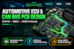 design automotive can bus obd2 j1939 ecu pcb