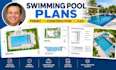 design swimming pool plans, pool permit drawings and construction plans