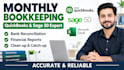 be your professional quickbooks and sage monthly bookkeeper