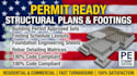 design building permit ready structural plans and footing schedule templates