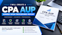 create a detailed CPA agreed upon procedures aup document