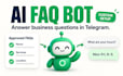 build a telegram ai agent to answer business faqs