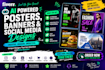create custom ai promotional posters, and banners