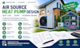 design air source heat pump systems, heat loss, sizing and hydronic design