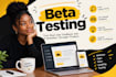 do beta testing user testing website testing app testing usability testing