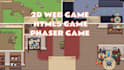 build custom javascript game, browser game with phaser, html5 game, webgl game