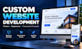 build a custom website with responsive full stack development