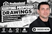 existing proposed drawings, planning application plans, house remodel layout