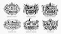 do gothic doom death doom funeral doom atmospheric doom logo