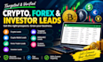 target hot new crypto leads forex lead crypto emails list