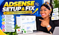 setup google adsene and fix website issues, errors for approval with ads txt