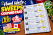 handwrite customize  sweeps coupons codes first hit