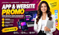 create a saas, app, or website promo video