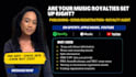 audit your music royalties publishing and song registration setup