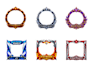 create 3d game borders, avatar and profile frames
