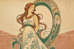 create illustrations in art nouveau style