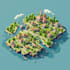 draw a 3d isometric or 3d realistic map illustration