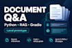 build a document q and a chatbot with python and rag
