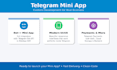 build custom telegram mini app game mini app web app bot