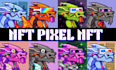 draw custom pixel illustration, pixel art nft and character art